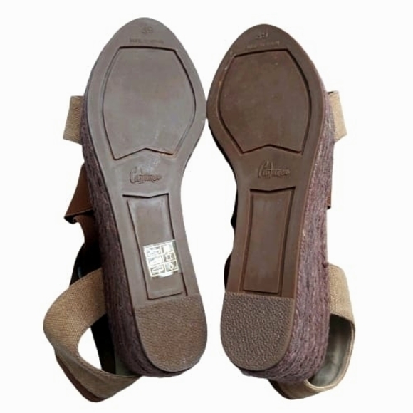 Castaner Women's Espadrilles Wedge Sandals Brown Size 39 NEW - Picture 5 of 9